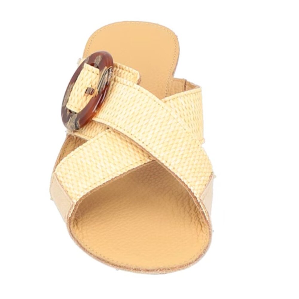 DEFINERY Sand Women's Raffia‎ Sandals | Size 39